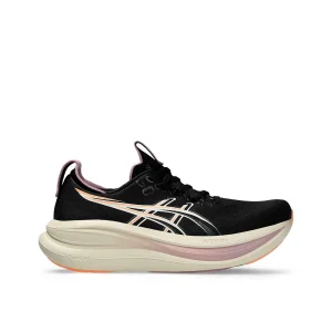 נעלי ריצה נשים ASICS GEL NIMBUS 28 רגיל שחור ורוד 899- 004