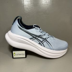 נעלי ריצה גברים ASICS שחור GEL NIMBUS 28 רגיל תכלת 127-404