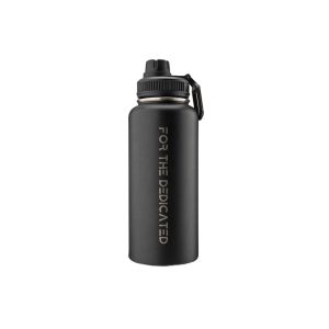 Built For Athletes 1L Flow Water Bottle בקבוק שתיה 1 ליטר בצבע שחור