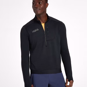 עליונית גברים 1/4 ריכסן - שחור - M 1/4 ZIP