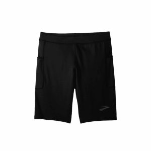 טייץ ריצה קצר גבר BROOKS - שחור Source 9" Short Tight